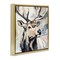 Stupell Industries Neutral Bull Elk Portrait Floating Frame, design by Tina LeCour